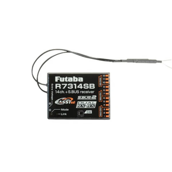 Futaba R7314SB 14 Channel Air Receiver (26 Channel S.Bus) FASSTest - High Gain Aerials