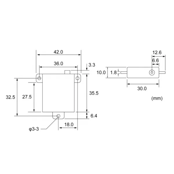 Futaba S-AG500 Corelss Slim Digital Servo PWM/S.Bus2 9.5kg 0.12s 6.0V - 7.4V
