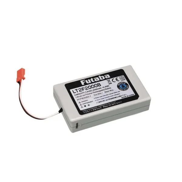 Futaba LT2F2000B 7.4V 2000mAh LiPo Transmitter Battery for T16IZ Tx