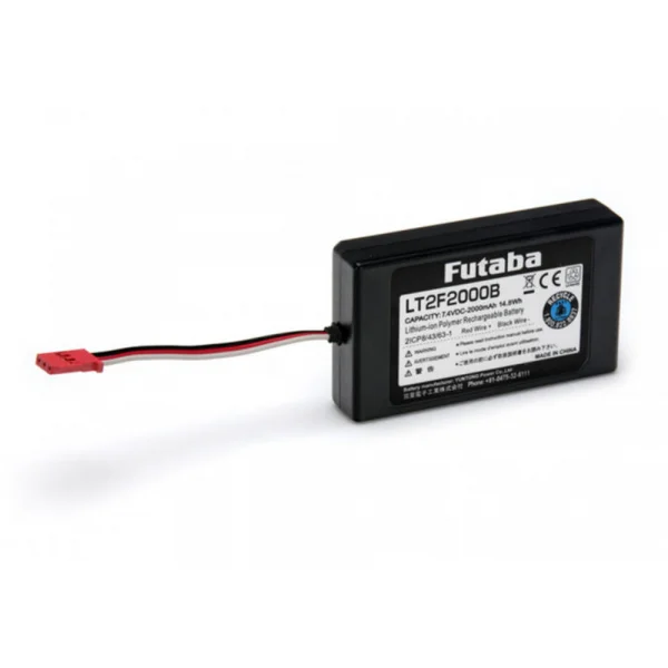 Futaba LT2F2000B 7.4V 2000mAh LiPo Transmitter Battery for T16IZ Tx