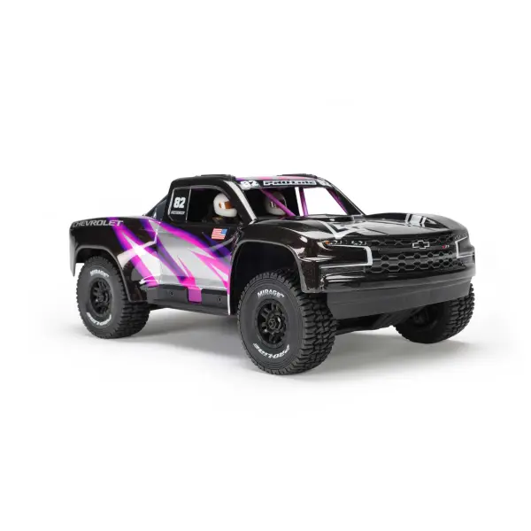 1:16 Mirage TT Front/Rear Tires Mounted Black Split Six Whee — image 6 of 8