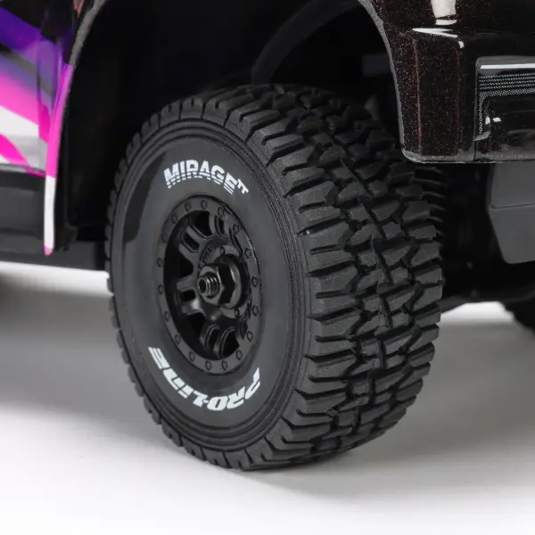 1:16 Mirage TT Front/Rear Tires Mounted Black Split Six Whee — image 8 of 8