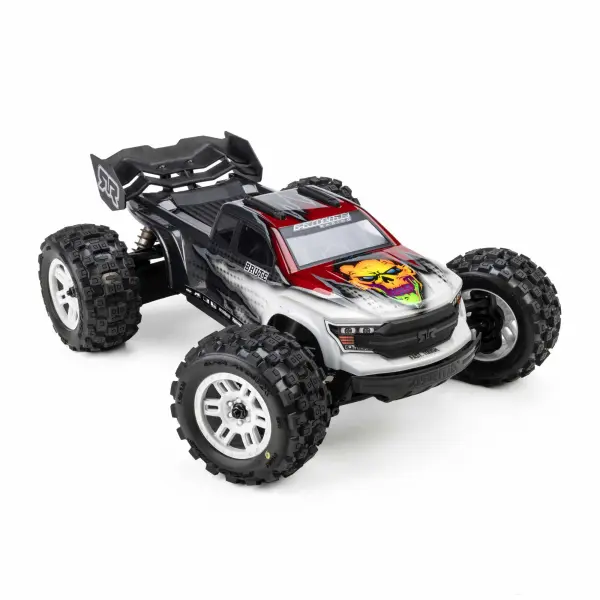 ProLine 1:16 Badlands MX Tires Mounted on White Split Six 12mm Hex Wheels (2) — image 6 of 7