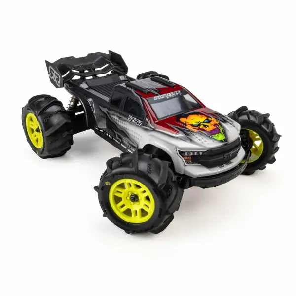ProLine 1:16 Dumont Paddle Tires Mounted on Yellow Split Six 12mm Hex Wheels (2) &mdash; image 6 of 7
