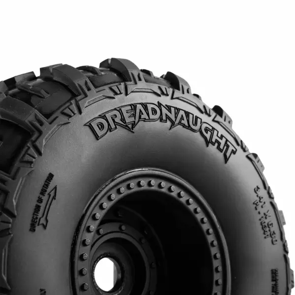 1:8 Dreadnaught Front/Rear Tire MTD QUAKE 4S Wheel (2): QUAK &mdash; image 9 of 12