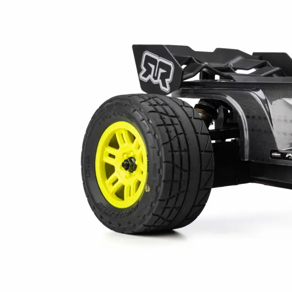 ProLine 1:16 Menace Street Tires Mounted on Yellow Split Six 12mm Hex Wheels (2) — image 6 of 7