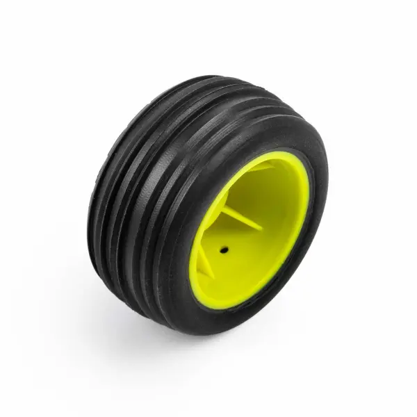 Edge Front / Step Pin Rear Tires Mounted 7mm Yellow (4): Los — image 6 of 11