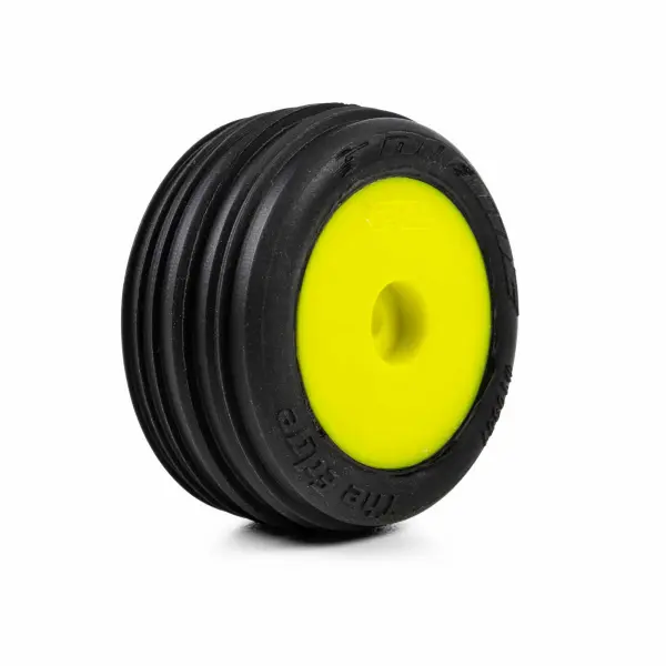Edge Front / Step Pin Rear Tires Mounted 7mm Yellow (4): Los — image 9 of 11