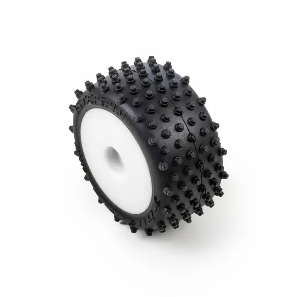 Edge Front / Step Pin Rear Tires Mounted 7mm White (4): Losi — image 10 of 12