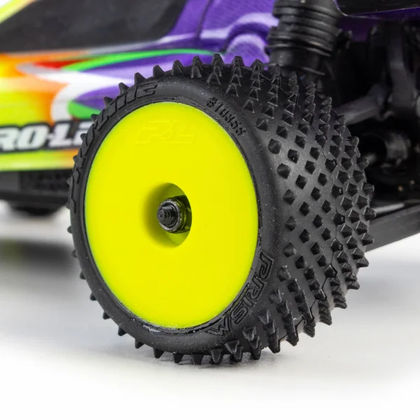 1/24 Wedge Front and Prism Rear Carpet Tires Mounted 7mm - Ye — image 5 of 5