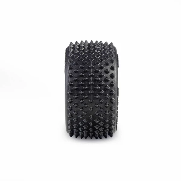 1/28 Prism Front/Rear Carpet Tires Mounted 7mm - Yellow (4): — image 4 of 6