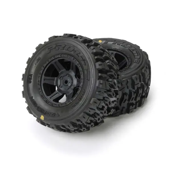 ProLine 1:16 Trencher Front/Rear Tires Mounted on Desperado 2.0 Wheels (2) &mdash; image 7 of 8