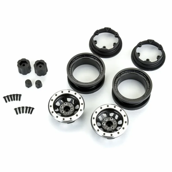 Steelies Silver/Black 2.9 Stamped Steel Dual Offset ( 2/ 10