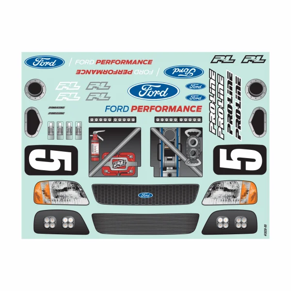 Pre-Cut 1997 Ford F-150 Trophy Truck Clear Body for ARRMA Mo