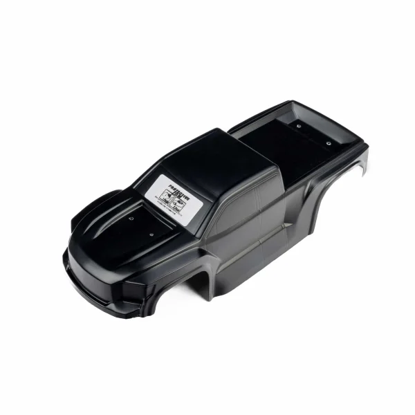1:16 Pre-Cut Truck Body Tough Color Black: Traxxas Mini MAXX — image 2 of 12