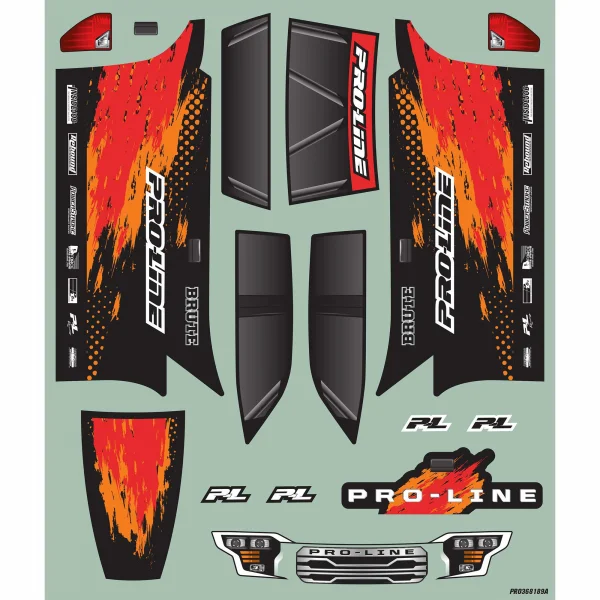 1:16 Pre-Cut Truck Body Tough Color Black: Traxxas Mini MAXX — image 11 of 12