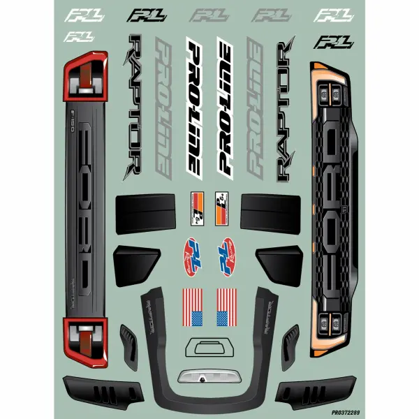 ProLine Pre-Cut 2022 Ford Raptor Clear Body - ARRMA QUAKE 4S — image 10 of 11
