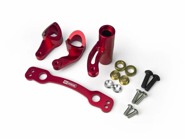 Steering Crank Set Red Aluminium 6S