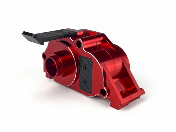 Motor Mount And Gearbox Case - Red Aluminium - 4S