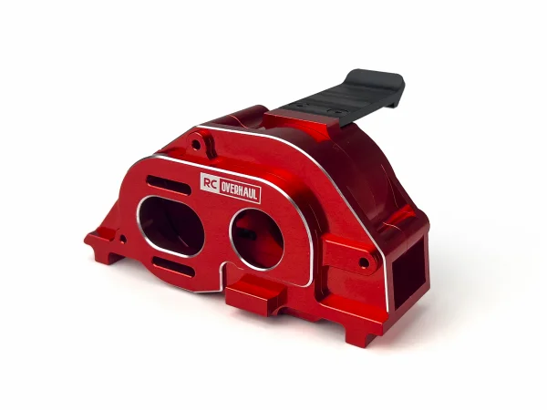Motor Mount And Gearbox Case - Red Aluminium - 4S