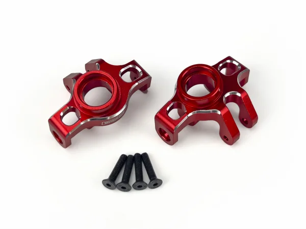 Front Hubs - Red Aluminium - 1:18 Grom