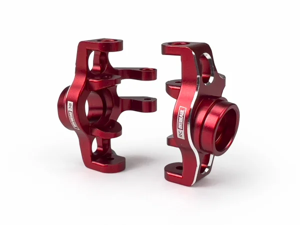 Front Hubs - Red Aluminium - 1:18 Grom