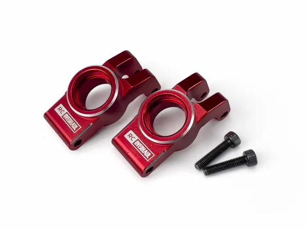 Rear Hubs - Red Aluminium - 1:18 Grom