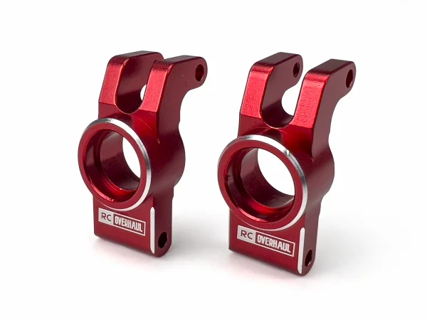 Rear Hubs - Red Aluminium - 1:18 Grom