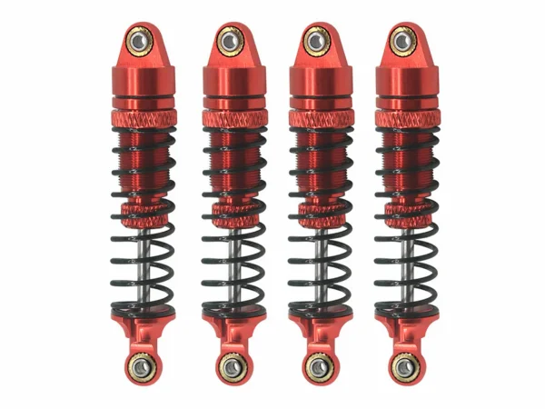 Aluminium Shock Set (Fr Rr) Red - Grom