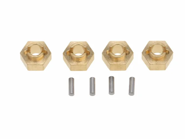 Wheel Hex Adapter 4pcs Brass