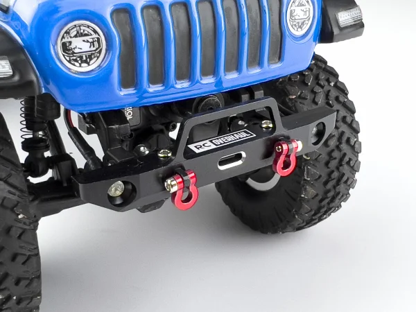 Fr Bumper Set Black Aluminium SCX24