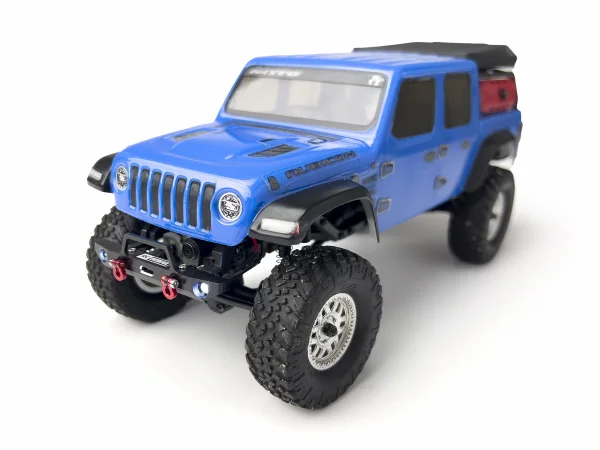 Fr Bumper Set Black Aluminium SCX24