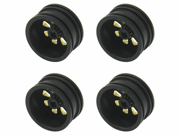 Wheel Set - Black Brass 4pcs SCX30