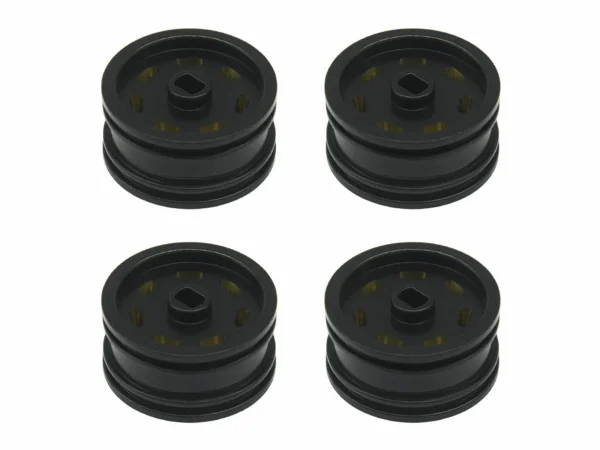 Wheel Set w/Offset - Black Brass 4pcs SCX30