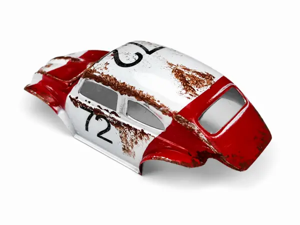 Beetle Body - Rustx (red And white - No72) - SCX30 &mdash; image 3 of 4
