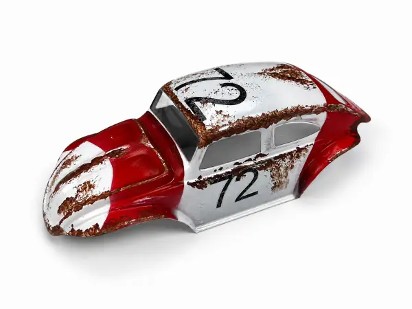 Beetle Body - Rustx (red And white - No72) - SCX30 &mdash; image 4 of 4