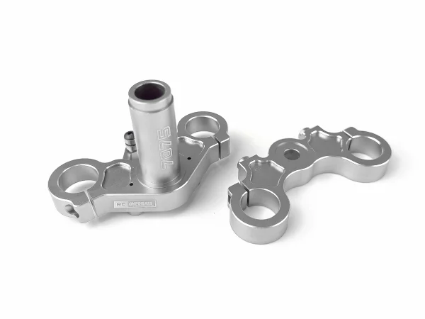 Aluminium Triple Clamp Set - Promoto - Silver