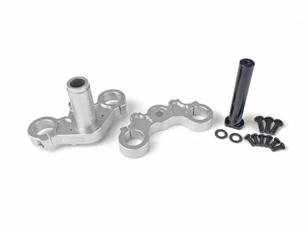 Aluminium Triple Clamp Set - Promoto - Silver