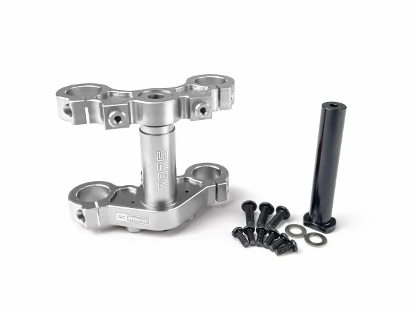 Aluminium Triple Clamp Set - Promoto - Silver
