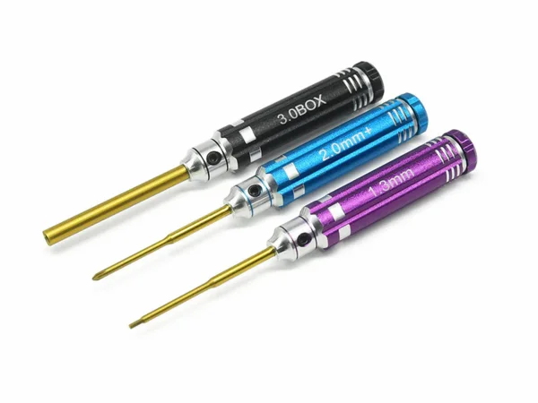RC Overhaul Mini Tool Set - 1.3mm + 2.0mm Philips + 3.0mm Mini Nut Driver (SCX30)