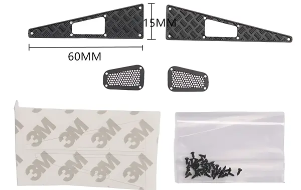 Hood Trim Fittings Black TRX-4M