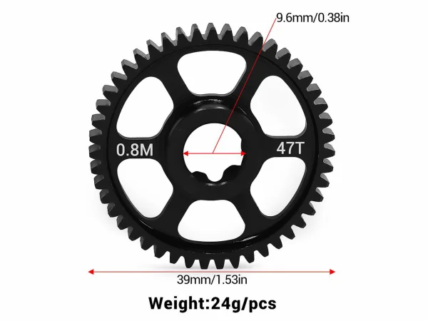 Steel Spur Gear 47T (0.8M) - Mini MAXX