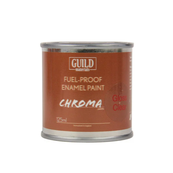 Guild Materials Gloss Enamel Fuel-Proof Paint Chroma Clear (125ml Tin)