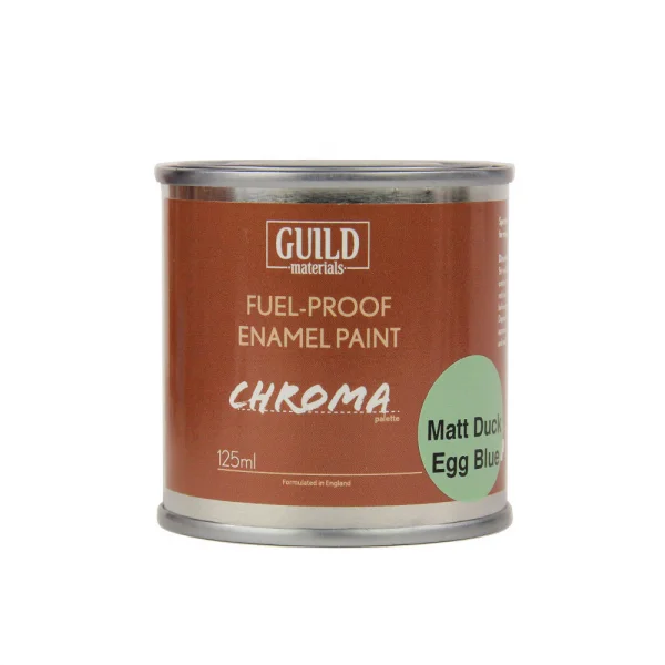 Guild Materials Matt Enamel Fuel-Proof Paint Chroma Duck Egg Blue (125ml Tin)