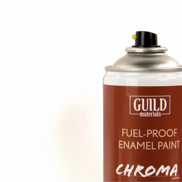 Guild Materials Gloss Enamel Fuel-Proof Paint Chroma White (400ml Aerosol)