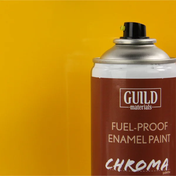 Guild Materials Gloss Enamel Fuel-Proof Paint Chroma Cub Yellow (400ml Aerosol) — image 1 of 2