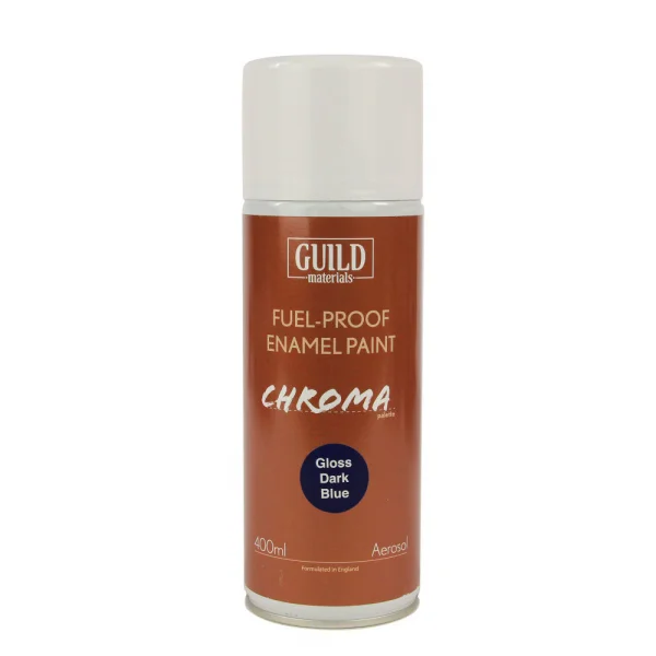 Guild Materials Gloss Enamel Fuel-Proof Paint Chroma Dark Blue (400ml Aerosol)