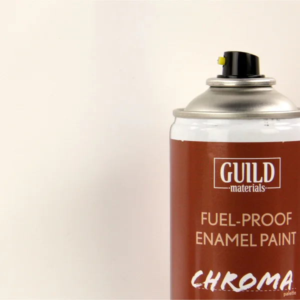 Guild Materials Matt Enamel Fuel-Proof Paint Chroma White (400ml Aerosol)