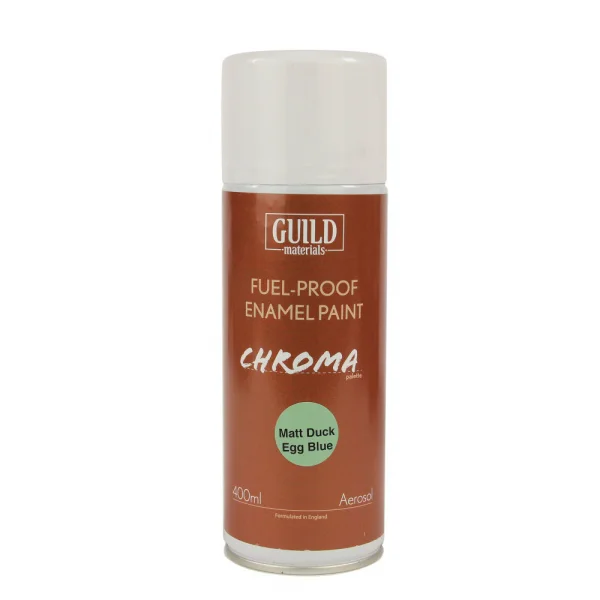 Guild Materials Matt Enamel Fuel-Proof Paint Chroma Duck Egg Blue (400ml Aerosol) — image 2 of 2