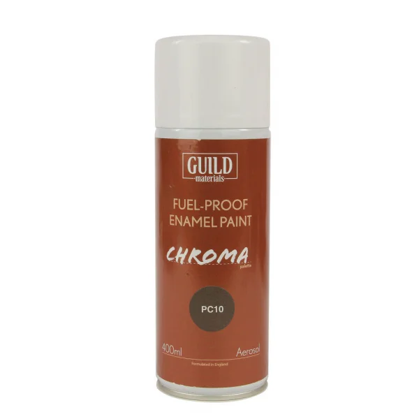 Guild Materials Enamel Fuel-Proof Paint Chroma PC10 Dirty Brown (400ml Aerosol)